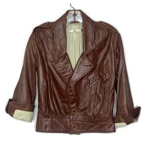 Mike & Chris Chocolate Leather Jacket